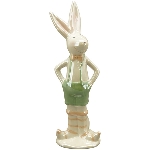 Hase Pearl, Keramik, 9,6x8x26,6 cm, 10,7x8,8x26 cm