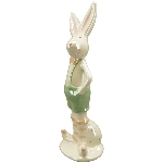 Hase Pearl, Keramik, 9,6x8x26,6 cm, 10,7x8,8x26 cm