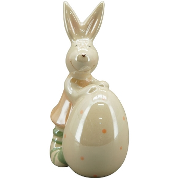 Hase Pearl, Keramik, 7,3x4,2x12 cm, 8,3x4,6x12 cm