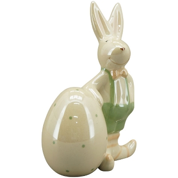 Hase Pearl, Keramik, 7,3x4,2x12 cm, 8,3x4,6x12 cm