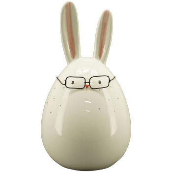 Hase Pearl, Keramik, 12,5x12,5x22,5 cm