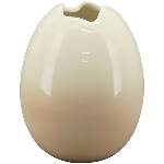 Ei Vase SpringIvory, weiß/pink, Keramik, 9,5x9,5x12,3 cm