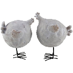 Huhn Valo, weiß, Terracotta, 20x16x25,5 cm