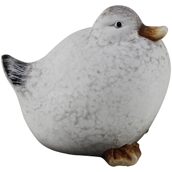 Ente Valo, weiß, Terrakotta, 7,8x5,7x6,7 cm