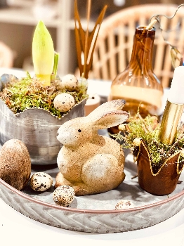 Hase ArteToscana, braun, Terrakotta, 10x5,1x13,1 cm