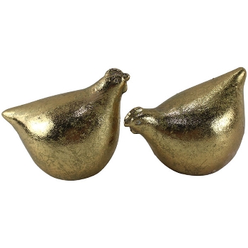 Huhn Aurum, gold, Terrakotta, 9,2x5,7x7,3 cm