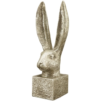 Hase ArgenT, silber, Polyresin, 9x9x24 cm