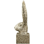 Hase ArgenT, silber, Polyresin, 9x9x24 cm