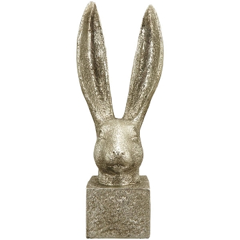 Hase ArgenT, silber, Polyresin, 9x9x24 cm