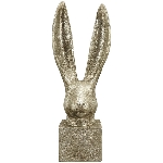 Hase ArgenT, silber, Polyresin, 9x9x24 cm