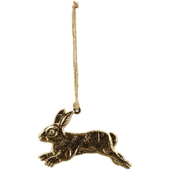 HasenHänger Aurum, gold, Alu, 11x7 cm