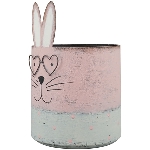 PflanzTopf Teal, pink/grün, Metall, 13x8,5x8,5 cm