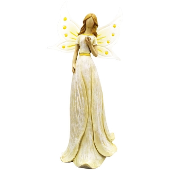 Fee Sannie, creme, Polyresin, 11x7x24 cm
