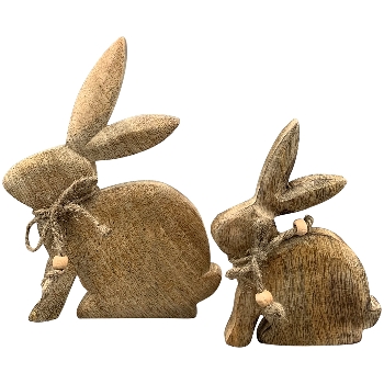 Hase Dost, natur, Holz, 16x1,5x19,5 cm