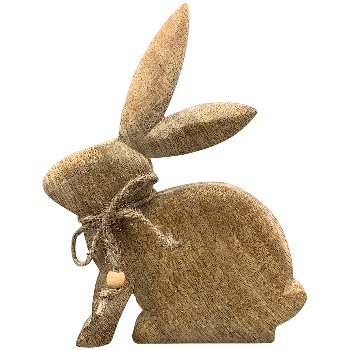 Hase Dost, natur, Holz, 16x1,5x19,5 cm