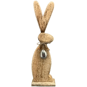 Hase Dost, natur, Holz, 13x5x42,5 cm
