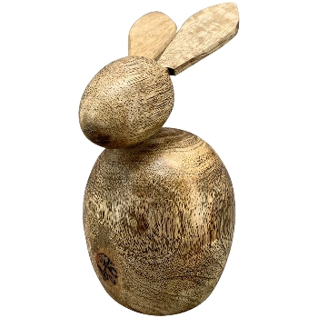 Hase Dost, natur, Holz, 6x6x10 cm