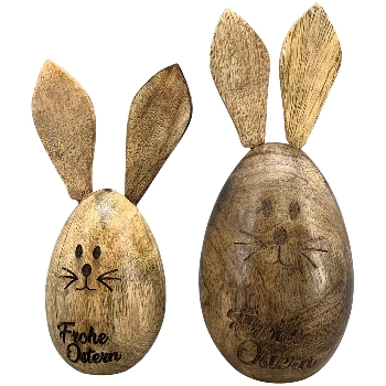 Hase Dost, natur, Holz, 5x5x15 cm