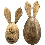 Hase Dost, natur, Holz, 5x5x15 cm