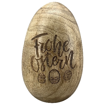 Ei Dost, natur, Holz, 10x10x15 cm