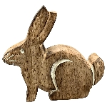 Hase Dost, natur, Holz, 12x2,5x13,5 cm