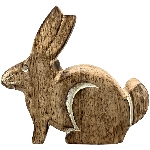 Hase Dost, natur, Holz, 12x2,5x13,5 cm