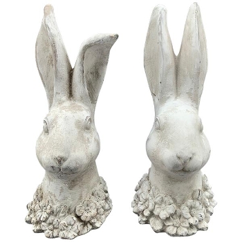 HasenKopf Valo, creme, Zement, 13,5x13,5x30 cm