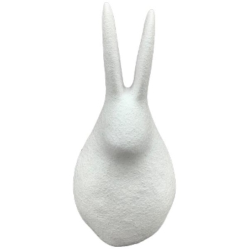 Hase Ivory, schwarz/weiß, Keramik, 9,1x8x17,2 cm