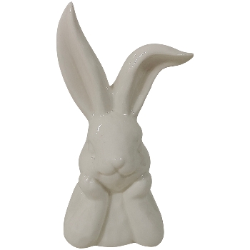 Hase Ivory, weiß, Porzellan, 6,5x4,4x11,4 cm