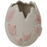 PflanzEi Ivory, weiß/pink, Porzellan, 8,7x8,5x9,6 cm