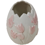PflanzEi Ivory, weiß/pink, Porzellan, 9,8x9,6x12 cm