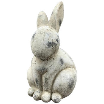 Hase Valo, creme, Zement, 15x15x26 cm