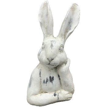 Hase Valo, creme, Polyresin, 22x15x36,5 cm