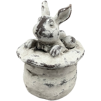 Hase Valo, creme, Polyresin, 13,5x13,5x17,5 cm
