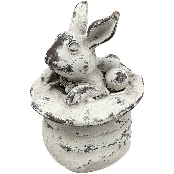 Hase Valo, creme, Polyresin, 13,5x13,5x17,5 cm