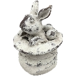 Hase Valo, creme, Polyresin, 13,5x13,5x17,5 cm