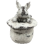 Hase Valo, creme, Polyresin, 13,5x13,5x17,5 cm
