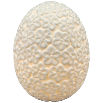LED Ei Blanche, weiß, Porzellan, 6,8x6,8x8,1 cm