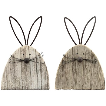 Hase Dost, Holz, 18,5x13x3,3 cm