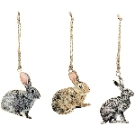 HasenHänger LesFleurs, Metall, 10,5x1x12,5 cm