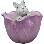 Vase Hase SpringIvory, Porzellan, 17,2x16,7x18,1 cm