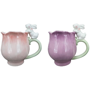 Hase Tasse SpringIvory, Porzellan, 15x9,4x12,6 cm