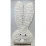 Hase RUNT, weiß, Stoff/Holz, 15x5x28 cm