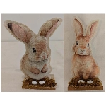 Hase RUNT, braun, Stoff/Holz, 8x5x17 cm, 13x5x17 cm