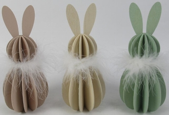 Hase Sannie, Holz, 6,3x6,3x15 cm