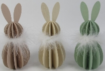 Hase Sannie, Holz, 6,3x6,3x15 cm
