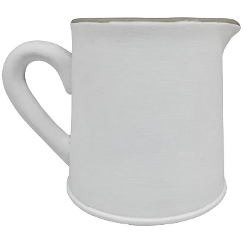 HasenPflanzTasse DUR, weiß, Zement, 18,5x13,5x13,5 cm