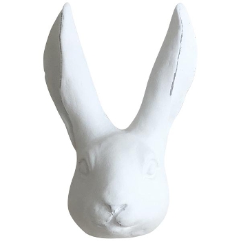 Hase DUR, Polyresin, weiß, 5x5x10,5 cm