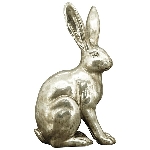 Hase ArgenT, silber, Polyresin, 18x11,5x27,5 cm