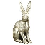 Hase ArgenT, silber, Polyresin, 18x11,5x27,5 cm
